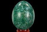 Polished Chrysocolla & Malachite Egg - Peru #108803-1